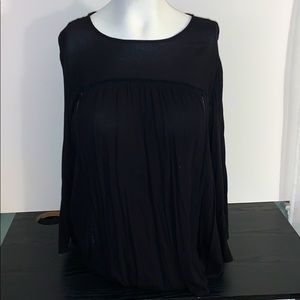 Black Old Navy Long Sleeve Blouse